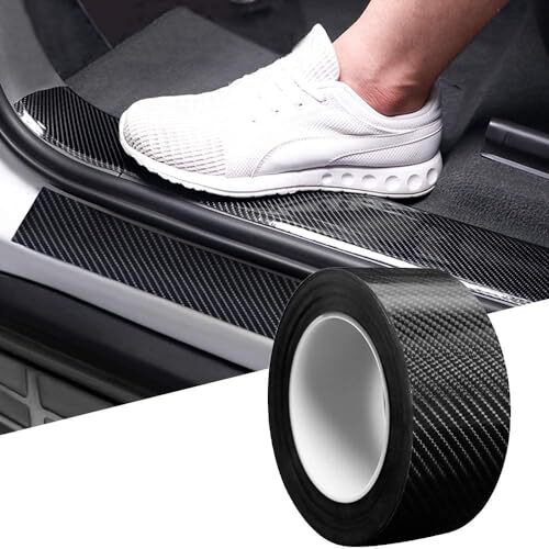 Xabrco Anti Scratch Black Paint Protection Film Tape, Waterproof Strip Door Edge Guard Tape For Protection And Decoration, Entry Guard Protector Strip Car Tape (Black, (2 Inches X 5 Meters))