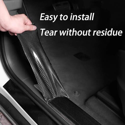 Xabrco Anti Scratch Black Paint Protection Film Tape, Waterproof Strip Door Edge Guard Tape For Protection And Decoration, Entry Guard Protector Strip Car Tape (Black, (2 Inches X 5 Meters))