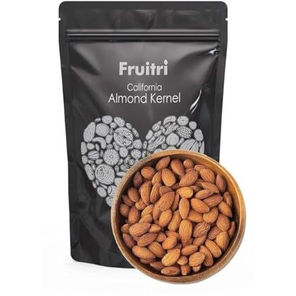Fruitri Sweet And Crispy California Almonds, A+ Grade Badaam Giri, 500G