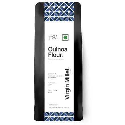 Twf Stoneground Quinoa Flour | Not Pulverized | Naturally Gluten-Free | Virgin - Nutrient Rich (1 Kg)