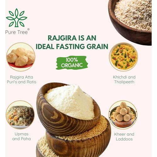 Pure Tree Certified Organic Rajgira | 350 G | Amaranth Millet | Ramdana Seed | Cholai Dana Amaranth Seeds Whole | Rajgira Seeds Organic Millets - Gluten Free