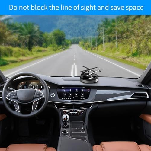 Tusmad Car Air Freshener, Helicopter Solar Energy Rotating Aromatherapy Aviation Al Alloy Diffuser, Interior Decoration Accessories Diffuser Air Freshener Solor Multicolor, Oil
