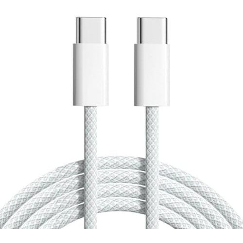 Ednita Original Usb-C To C Type 1M Fast Charging Cable (Apple Mfi Certified) For Iphone 16/16 Pro/Max/15/15 Pro/Max/Samsung Galaxy S24/S23/S22/S21/Ipad & More-White-Pack Of 1
