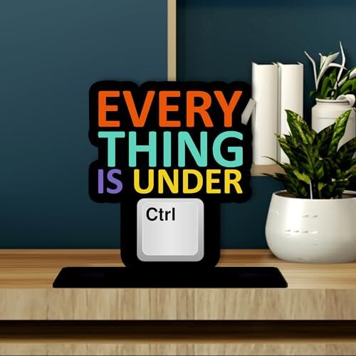 Giftplease Wooden Idols And Figurine Quotes Table Decoration For Office Desk | Home Decor Item | Living Room | Modern Art Wood Showpiece Gift Item (Tp-49)