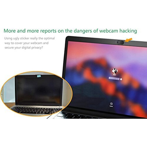 Anab Gi 3 Pieces Webcam Cover,Ultra-Thin Slider Web Camera Covers For Laptop Computer Smartphone Mac Macbook, Sliding Cover Protect Your Privacy Security, T1 Black