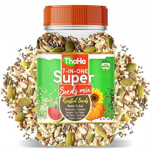 Thaha 7 In 1 Super Seeds Mix 250 Gm | Edible Seeds | Slightly Roasted Seeds (250 Gm Trial Pack)