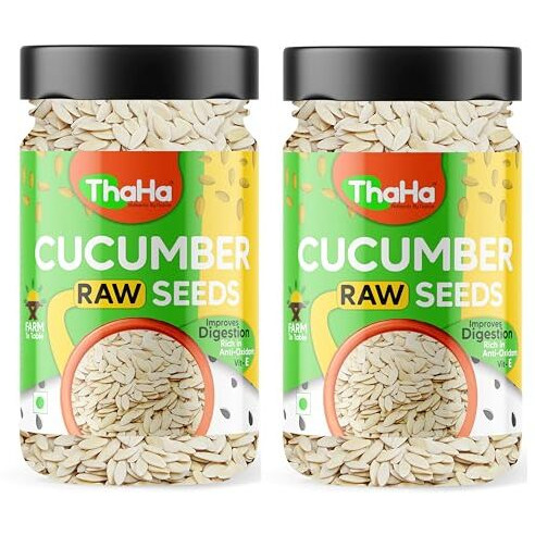 Thaha Raw Cucumber Seeds For Eating 300 Gm| Rich In Anti Oxidant & Improves Digestion