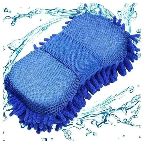 Complete Car Cleaning Kit  Scratch-Free Car Brush, Car Sponge, Mini Microfiber Duster & Long Handle Microfiber Duster For Interior & Exterior Care(Pack Of 4)