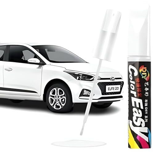Car Scratch Remover Touch Up Paint Pen For Deep Scratches, 2-In-1 Automotive Paint Pen, Special-Purpose White Car Paint, Universal Color Repair Tool(White)