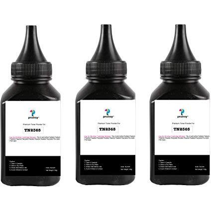 Proffisy 3 Pack Tn 2365 Toner Powder Refill Compatible With Brother Tn 2365 Toner Cartridge - 100G Per Bottle