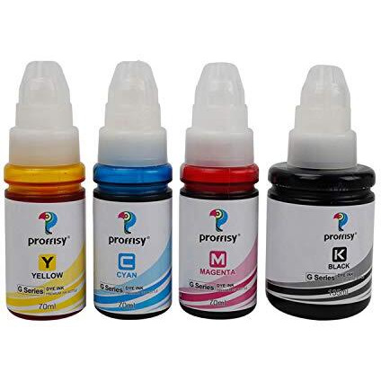 Proffisy Gi 790 Ink Refill Dye Ink G Series Ink Compatible With Canon Pixma G1000,G1010,G1100,G2000,G2010,G2100,G3000,G3010,G3100,G4010 (4 Color)