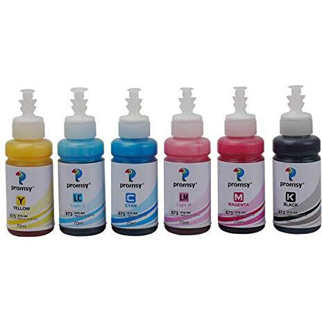 Proffisyt673 / 673 Ink Refill Dye Ink Compatible With Epson L805, L800, L1800, L850, L810, L18050(6 Colors)
