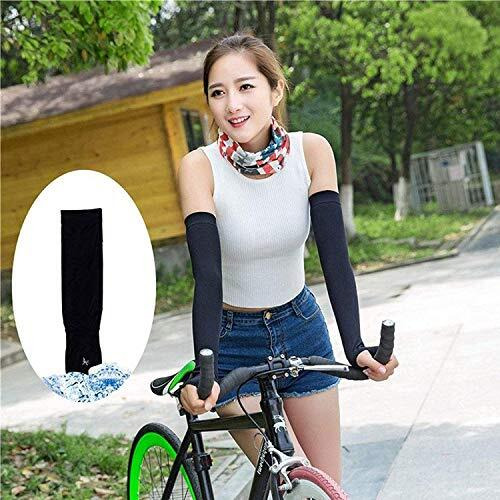 Naivete Hand Gloves, Black Skinny Fit Unisex Cotton Uv Protection Arm Sleeves