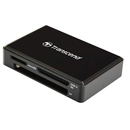 Transcend  Ts-Rdf9K2 Uhs-Ii Usb 3.1 Gen 1 High-Speed Performance Of Sdxc/Sdhc Uhs-Ii Memory Cards Multi Card Reader Usb Type-A, Black