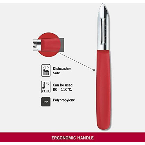 Victorinox Double Edge Potato Peeler Red