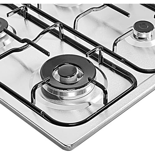 Faber Hob Fh 40 Amd Stainless Steel Top 4 Italian Burners (Silver)