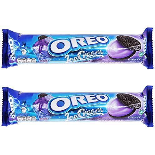 Oreo Chocolate Chip Sandwich Cookies With Blueberry Ice Cream Flavore 133G Pack Of 2 (Imported)