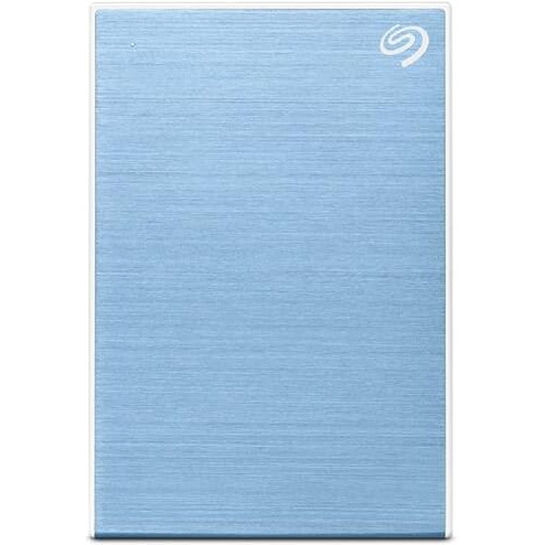 Seagate One Touch 2Tb External Hdd With Password Protection  Light Blue, For Windows And Mac, With 3 Yr Data Recovery Services, And 6 Months Mylio Create Plan And Dropbox Backup Plan (Stky2000402)