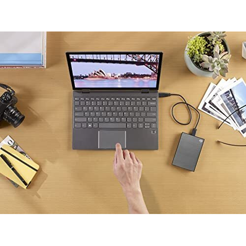 Seagate One Touch 4Tb External Hdd With Password Protection Space Gray, For Windows And Mac, With 3 Yr Data Recovery Services, (Stkz4000404)