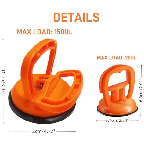 Xfopz Plastic Car Dent Remover Puller Handle Lifter, Professional-Grade Suction Cup Tool For Automotive Dent Removal, Mirror, Glass And Tiles, Car Body Dent Removal Repair