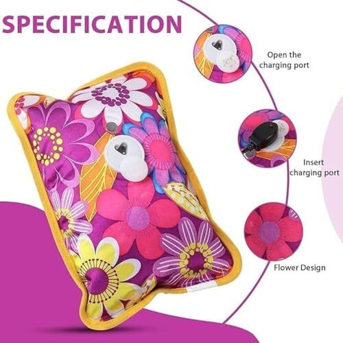 Kymio Heating Bag, Hot Water Bags For Pain Relief, Heating Bag Electric, Heating Pad-Heat Pouch Hot Water Bottle Bag, Electric Hot Water Bag,Heating Pad With For Pain Relief (Multi) (E-20)