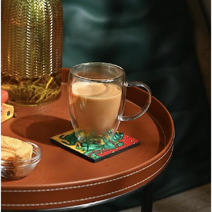Sipologie Nord Double Wall Mug 300Ml, Set Of 2 - Elegant Clear Glass Mugs With A Premium Finish, Ideal For Hot And Cold Beverages - Great For Gifting, Transparent