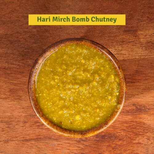 Sugar Chilli Co. Green Chilli Bomb Chutney | 100% Hand-Made With Pure Spices | No Preservatives, No Acidity Regulators, No Color, No Oil | 500G