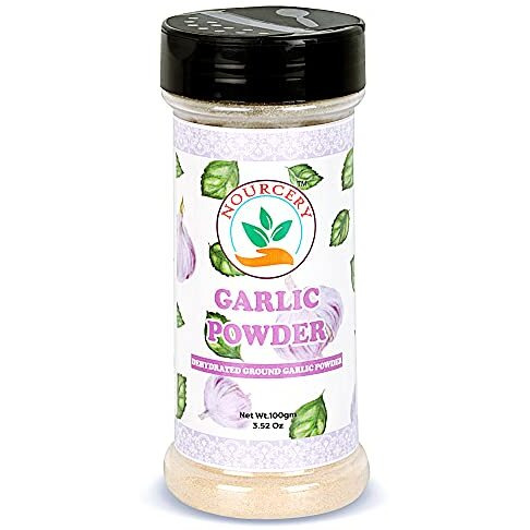 Nourcery Garlic Powder - 100G | 100% Pure Dehydrated Ground Garlic | Instant Garlic Flavor | Farm Fresh Lehsun, Lasun Powder | No Added Colors, Additives & Preservatives | Ready To Use