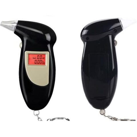 Divinext Alcohol Breath Analyzer Tester/Back Lit Digital Lcd Display 11 X 7 X 2.5 Cm, Black