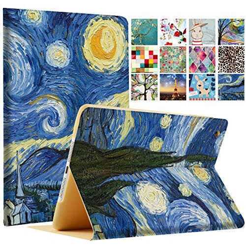 Durasafe Cases For Ipad Pro 10.5 Air 3 [ Pro 10.5 Inch Air 3Rd Gen ] A1701 A1709 A1852 A2152 A2123 A2153 A2154 Printed Folio Magnetic Smart Protective Sleek & Classic Design Cover - Starry Night