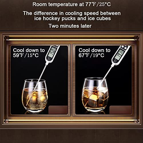 Whiskey Balls Reusable Stainless Steel Metal Ice Sphere Cubes Beverage Chilling Rocks Whiskey Stones For Red Wine, Bar Beer, Scotch, Vodka Drinks