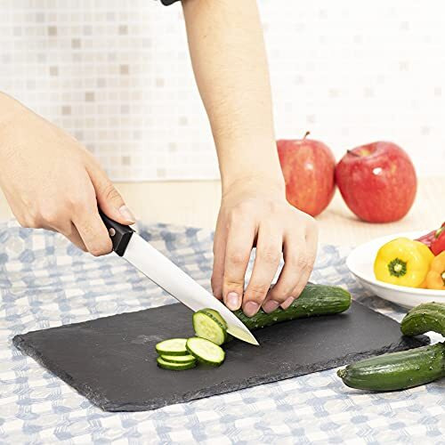 Tramontina Ultracorte Stainless Steel Utility Knife/,15Cm/5.9" | Black | Straight/Plain Edge | Antimicrobial |Polypropylene Handle |Dishwasher Safe | 5 Year Warranty* | Made In Brazil