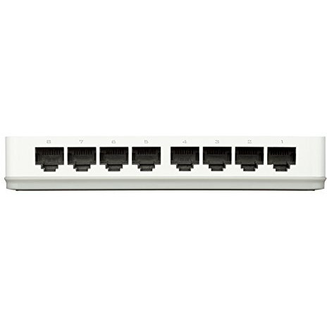 D-Link Des-1008C 8-Port 10/100 Desktop Switch (White)