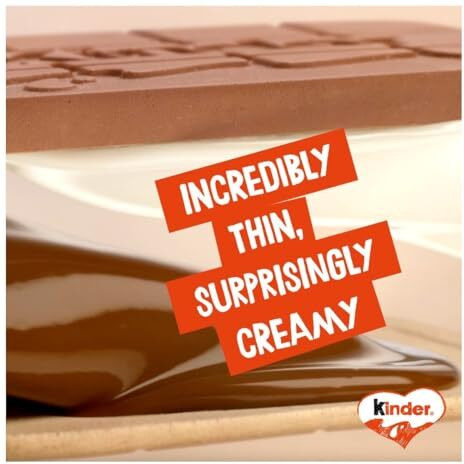 Kinder Cards Family Pack Two Layers Of Crispy Specialty With Cocoa And Milky Creams Filling10 Pieces 256G
