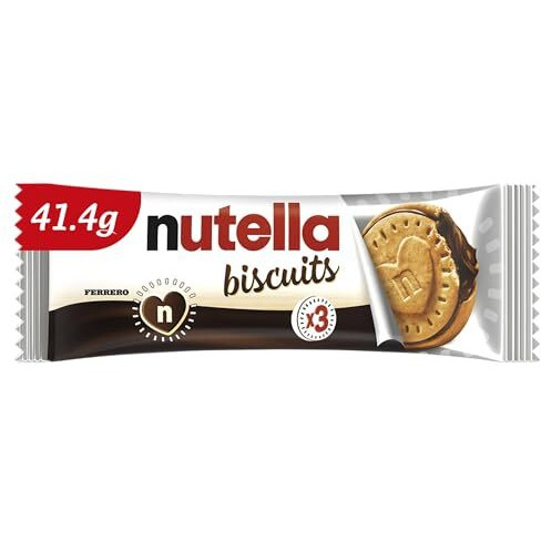 Nutella Biscuits Filled With Hazelnut Spread With Cocoa  T3, 1.46 Oz  41.4 G