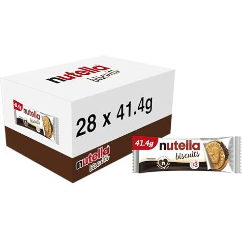 Nutella Biscuits Filled With Hazelnut Spread With Cocoa  T3, 1.46 Oz  41.4 G