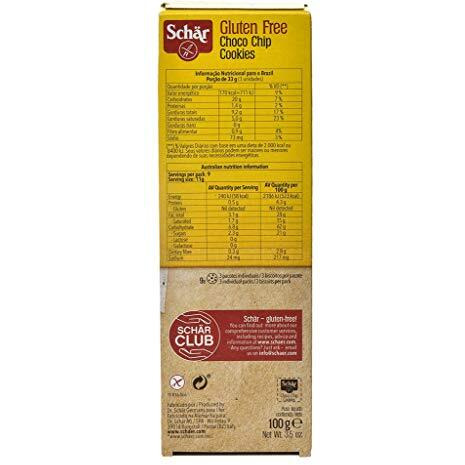 Dr. Schar Gf Choco Chip Cookie, 100G
