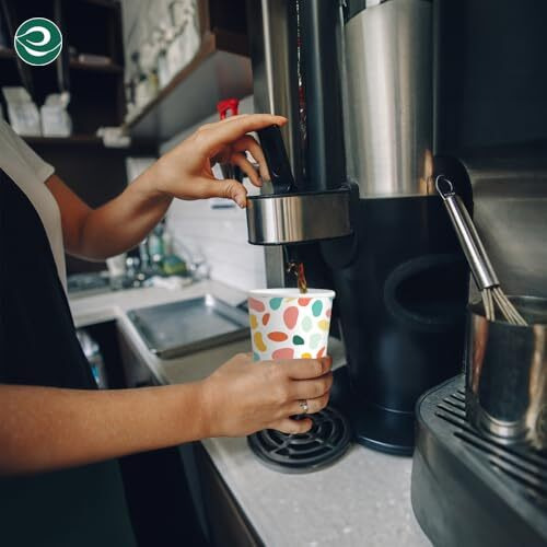 Eco Soul [180 Ml, 50 Count] Disposable Multi-Colour Paper Cups| Plastic-Free Aqueous Coated | Eco-Friendly & Biodegradable Cups | Use & Throw Party Glasses | Ideal For Tea, Coffee & Water | 190 Gsm