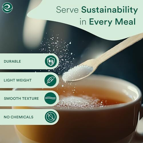 Eco Soul [110Mm, 100 Pack] Disposable Tea Spoons | Mini Taster, Ice Cream & Pastry Spoons | Wooden Dining Flatware | Ideal For Kids Birthday, Wedding & Party
