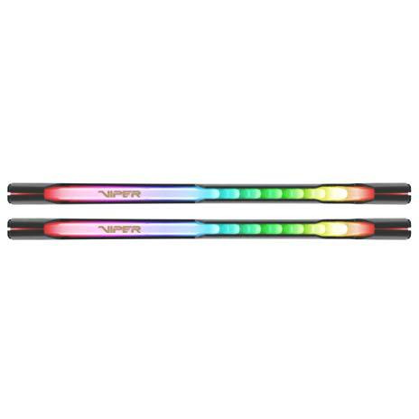 Patriot Memory Viper Steel Rgb Ddr4 Ram 32Gb (2X16Gb) 3200Mhz Cl16 Udimm Desktop Gaming Memory Kit Pvsr432G320C6K