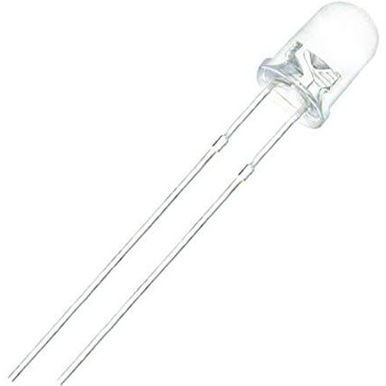 Invento 10 Pieces 3Mm White Color Led Light Bulb Lamp Light Emitting Diode Dc 1.5V - 3V For Diy Projects