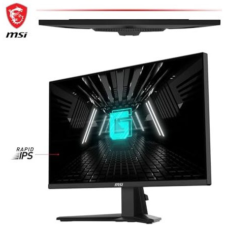 Msi G255F 24.5 Inch Fhd Gaming Monitor - 1920 X 1080 Rapid Ips Panel, 180 Hz / 1Ms (Gtg), 99% Srgb Colour Gamut, Adaptive-Sync - Dp 1.2A, Hdmi 2.0B Cec