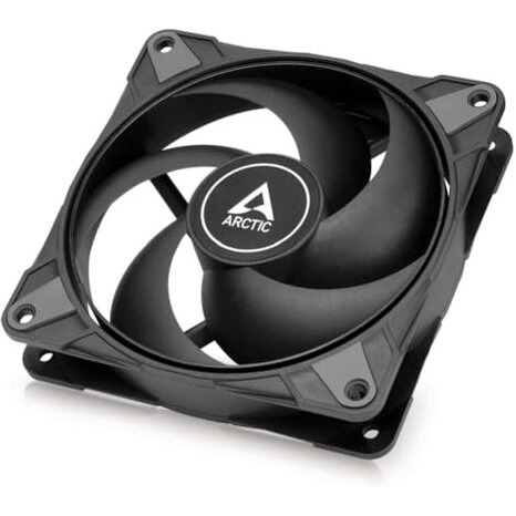 Arctic P12 Max - Pc Fan, High Performance 120Mm Case Fan, Pwm Regulation 200-3300 Rpm, Static Pressure Optimized, 0Db Mode, Dual Ball Bearing - Blac