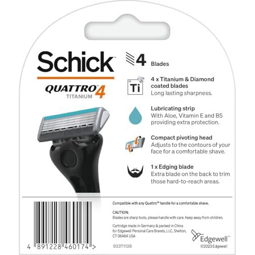Schick Quattro Titanium (Ng) Refill 4S