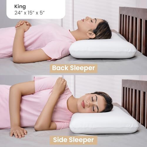 My Armor Memory Foam King Size Pillow - 5 Inch High | 2 Years Warranty | Orthopedic Pillows For Sleeping, Without Cover - Pack Of 1