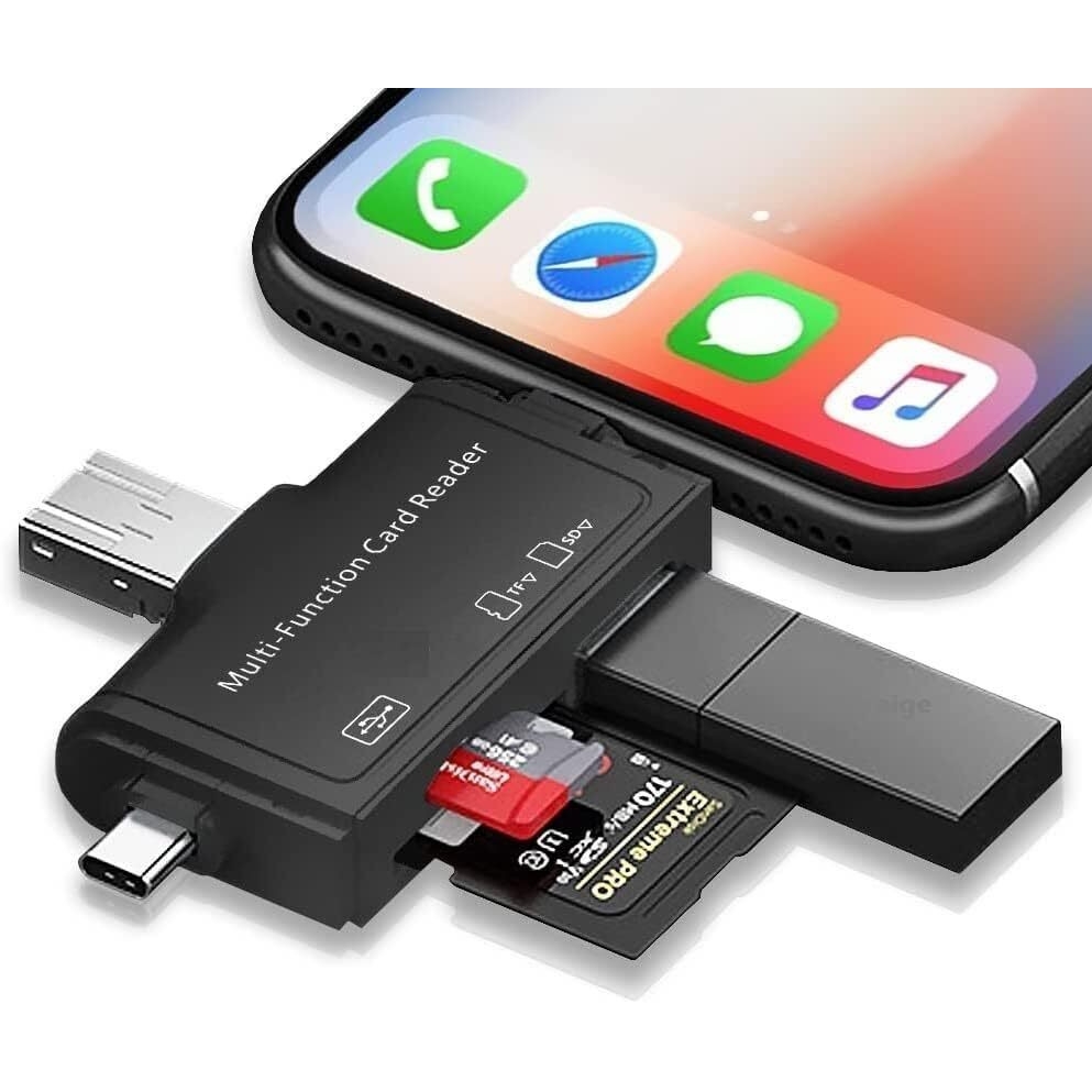Brand Conquer Micro Sd Card Reader For Android Type C Lightning Usb, Micro Sd Card To Usb Adapter, Usb C Sd Card Reader For Camera Memory Card Reader, 7 In 1 Sd Card Reader For Pc Phone Pads