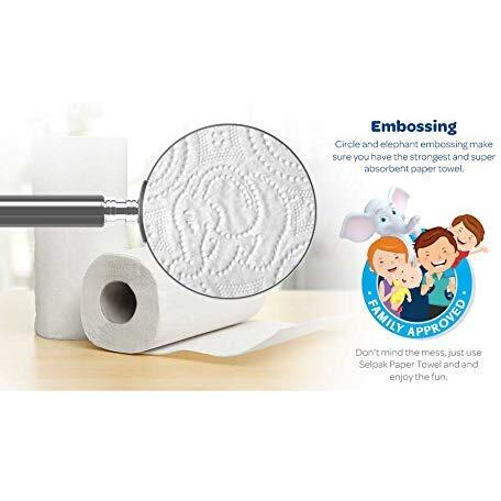 Selpak Paper Towel Tissue Kitchen Roll 3 Ply 3 +1 Roll Free On Promo Pack