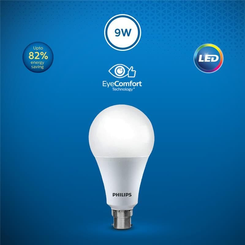 Philips 9-Watts Multipack B22 Led Cool Day White Led Bulb, Pack Of 2, (Ace Saver)