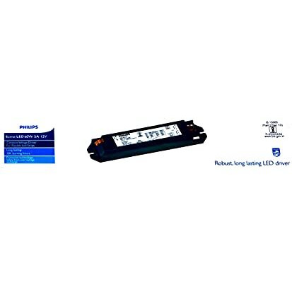 Philips Led Transformer 25 To 60 Watts 5A 12Vdc For Profile Light Strip Tape, Black