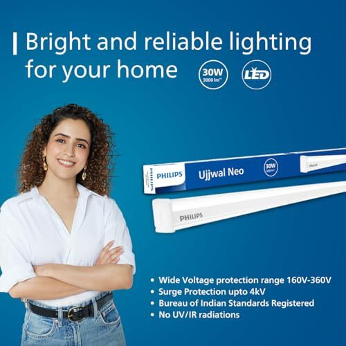 Philips 30 W Led Tubelight | Ujjawal Neo Led Tubelight For Home & Hall, Colour  Cool Day Light, Pack Of 1